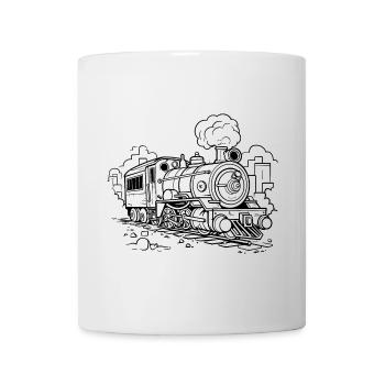 Dessin de locomotive - Mug blanc - blanc - Devant