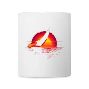 Vintage Windsurfen - Tasse - Weiß - Vorne