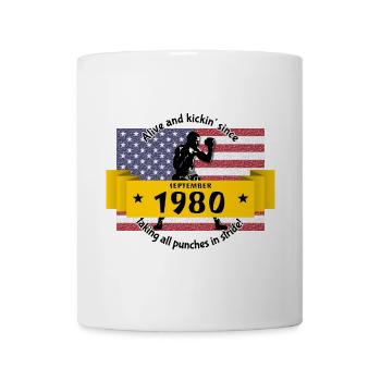 44. Birthday Alive and kickin since 09/1980 - Mug - white - Front