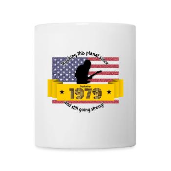 45. Geburtstag fait vibrer cette planète depuis 09/1979 - Mug blanc - blanc - Devant