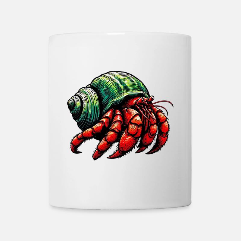 Einsiedlerkrebs - Tasse - Weiß