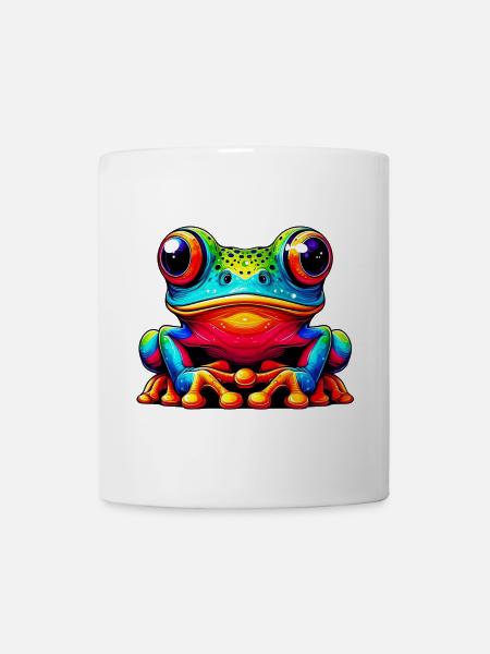 Frosch - Tasse - Weiß