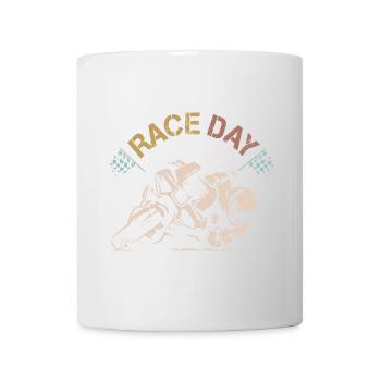 retro superbike raceday Motorrad used look Symbol - Tasse - Weiß - Vorne