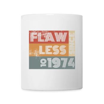 50th Birthday Flawless since 10/1974 - Mug - white - Front
