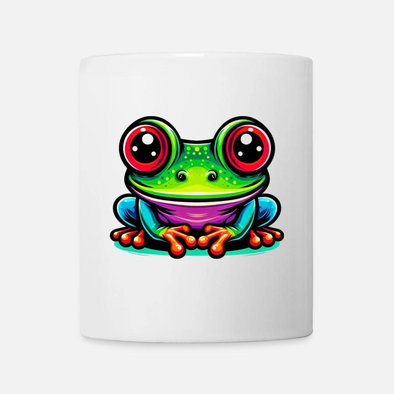 Frosch - Tasse - Weiß