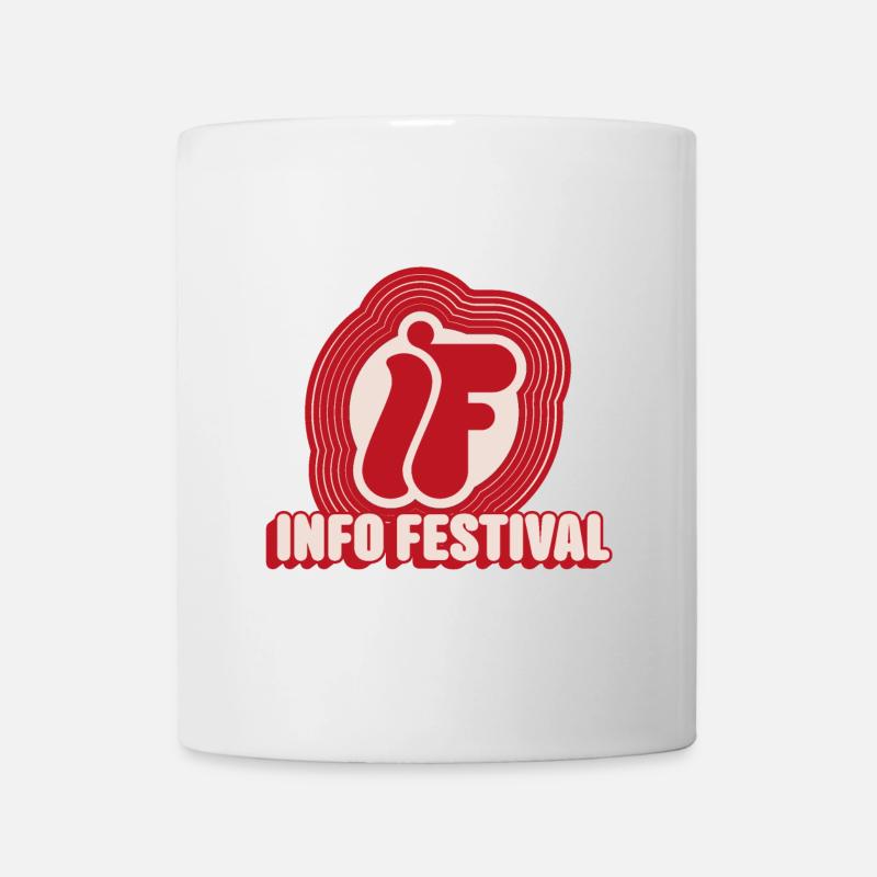 Festival & Vinyle, inspiration rétro - Mug blanc - blanc