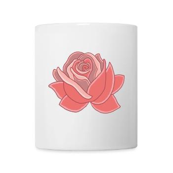 Coeur de la rose - Mug blanc - blanc - Devant