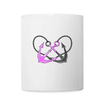 Deux ancrages - Mug blanc - blanc - Devant