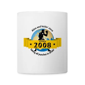 16. Geburtstag Vivant depuis 10/2008 - Mug blanc - blanc - Devant
