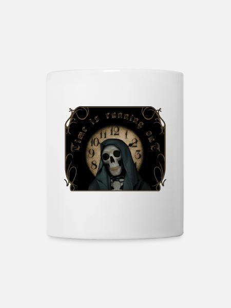 Le temps de la Faucheuse est compté - Mug blanc - blanc