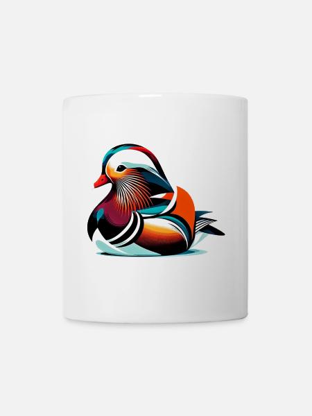 Mandarinente - Tasse - Weiß