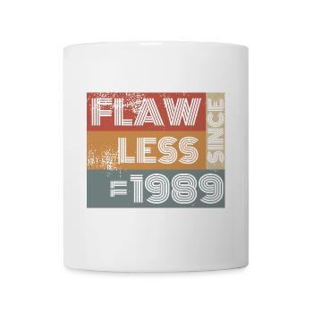 35. Anniversaire Sans défaut depuis 11/1989 - Mug blanc - blanc - Devant