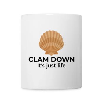 Clam Shell Seashells Collector Beachcomber Beach - Mug - white - Front
