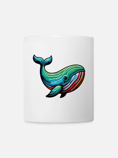 Wal - Tasse - Weiß