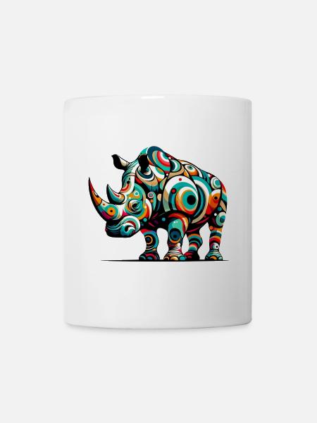 Nashorn - Tasse - Weiß