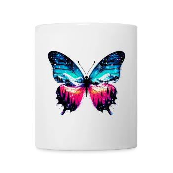 Schmetterling - Tasse - Weiß - Vorne
