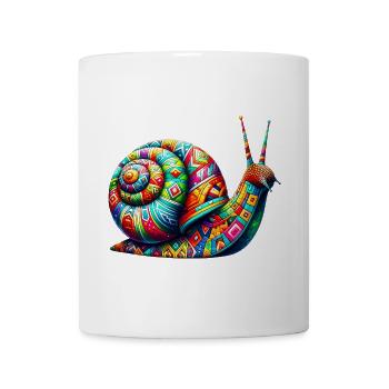 Schnecke - Tasse - Weiß - Vorne