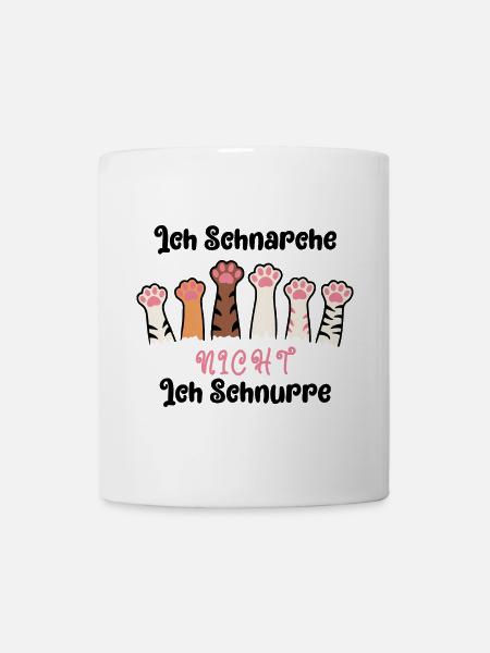 Lustiger Spruch Ich Schnarche nicht, ich schnurre - Tasse - Weiß