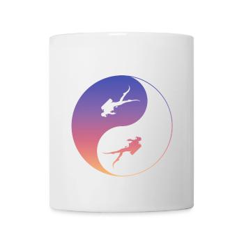 tauchen diving - Tasse - Weiß - Vorne