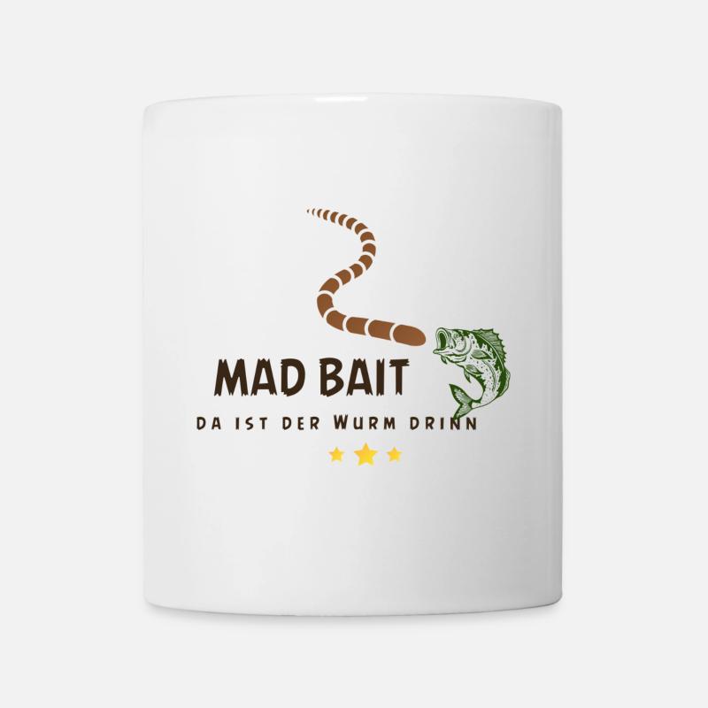 Fou Appât : Ver dans l’appât - Mug blanc - blanc