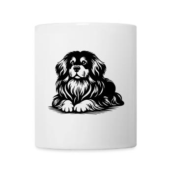Épagneul tibétain - Mug blanc - blanc - Devant