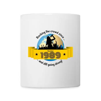 35. Geburtstag fait vibrer la foule depuis 12/1989 - Mug blanc - blanc - Devant