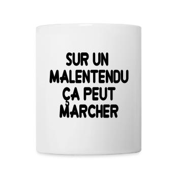Michel Blanc - Sur un malentendu, ça peut marcher - Mug blanc - blanc - Devant