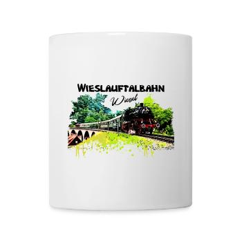 Wieslauftalbahn Schwäbische Waldbahn Wiesel - Tasse - Weiß - Vorne