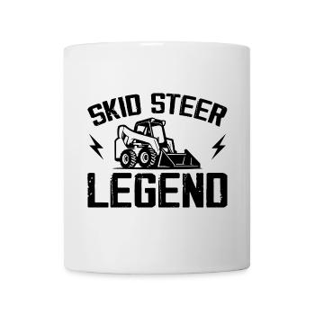 Never Underestimate An Old Man With A Skid Steer - Mug - white - Front