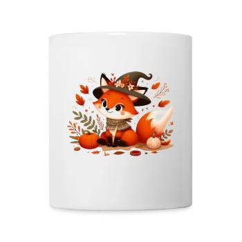 Fuchs Herbst 12 - Tasse - Weiß - Vorne