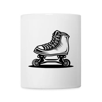 Roller Skates Zeichnung - Tasse - Weiß - Vorne