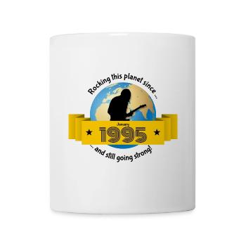 30ème Anniversaire Secouant cette planète depuis 01/1995 - Mug blanc - blanc - Devant