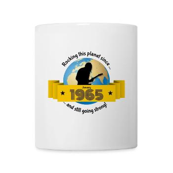 60. Birthday Rocking this planet since 01/1965 - Mug - white - Front