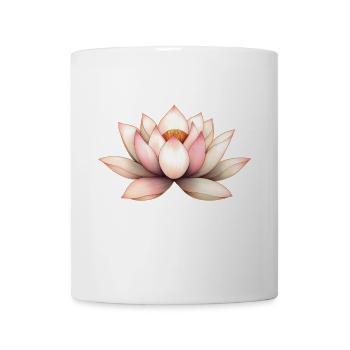 Fleur de lotus - Mug blanc - blanc - Devant