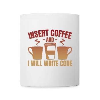 Jetez du café et écrivez du code - Mug blanc - blanc - Devant