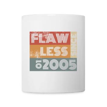 20. Geburtstag Flawless since 01/2005 - Tasse - Weiß - Vorne