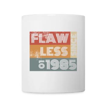 40. Geburtstag Flawless since 01/1985 - Tasse - Weiß - Vorne