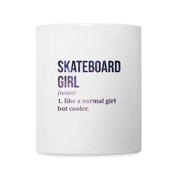Skateboard - Tasse - Weiß - Vorne