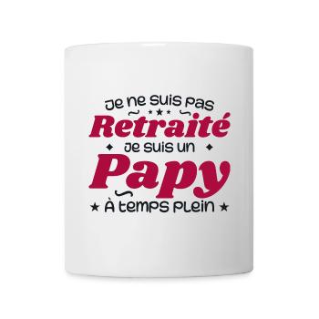 Ich bin nicht im Ruhestand, ich bin ein Opa - Tasse - Weiß - Vorne