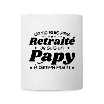 Ich bin nicht im Ruhestand, ich bin ein Opa - Tasse - Weiß - Vorne