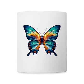 Papillon - Mug blanc - blanc - Devant