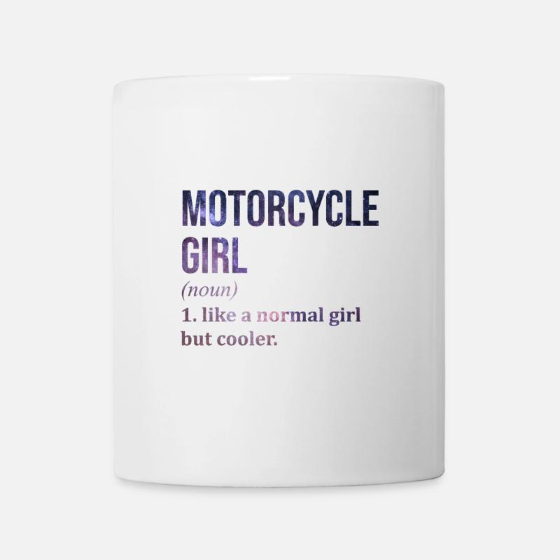 Motorrad - Tasse - Weiß