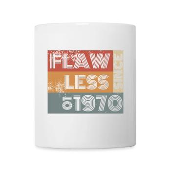 55. Anniversaire Sans défaut depuis 01/1970 - Mug blanc - blanc - Devant