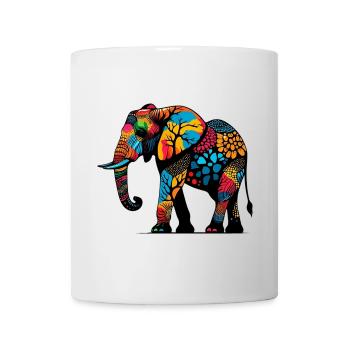 Éléphant - Mug blanc - blanc - Devant