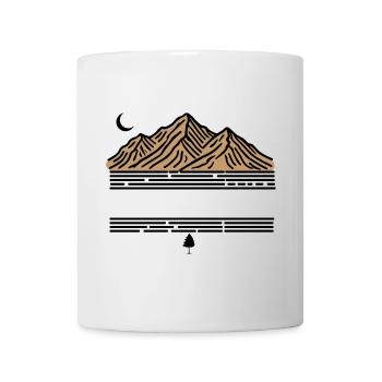 MOUNTAIN COLOR WITH MOON - Mug - white - Front