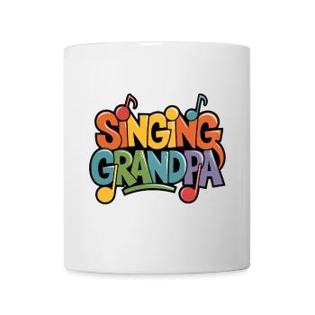 Singender Opa - unser Opa Großvater singt gerne - Tasse - Weiß - Vorne