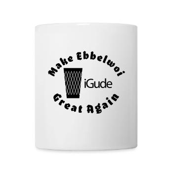 iGude Geripptes Great Again Ebbelwoi - Tasse - Weiß - Vorne