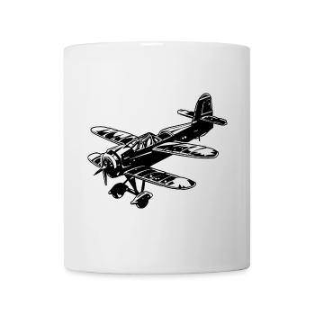 Propeller Airplane Graphic - Mug - white - Front