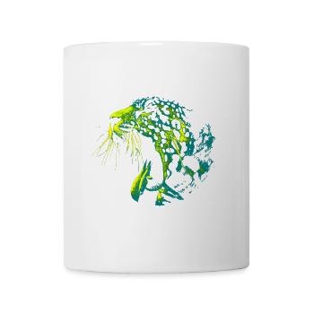 Stylischer Panther - Tasse - Weiß - Vorne