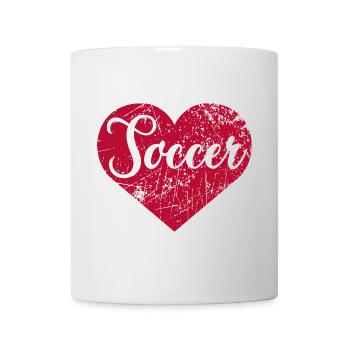 Soccer Heart - Mug - white - Front